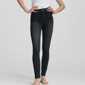 EUC RAG & BONE Nina High Rise Skinny Jeans Washed Black Sz 27